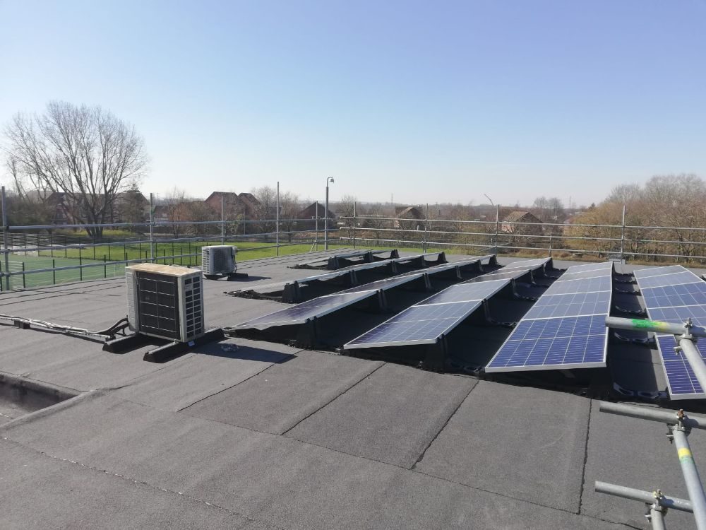 Bituminous overlay with PV array, Phoenix Academy, Walsall